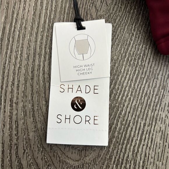 Shade and shore woman’s high waist high leg cheeky bikini bottom - Picture 5 of 5